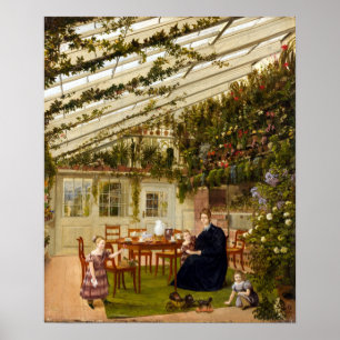 Affiche Eduard Gaertner Famille M. Westfal Conservatory