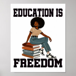 Affiche Éducation du Mois de l'histoire des Noirs est la l