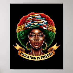 Affiche Éducation du Mois de l'histoire des Noirs est la l