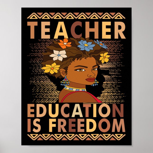 Affiche Éducation du Mois de l'histoire des Noirs est Libe (Devant)