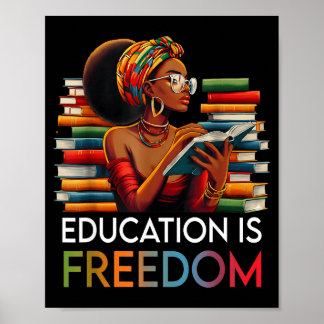 Affiche Education Is Dom Black Teacher Books Black History