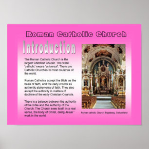 Affiche Éducation, religion, catholique romaine Introducti