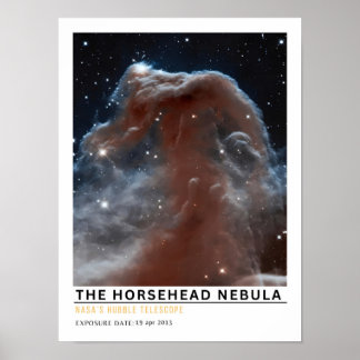 Affiche Éducation spatiale de la nébuleuse de la Tête de C