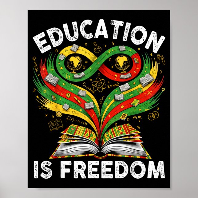 Affiche Éducation sur l'histoire noire est des livres de l (Devant)