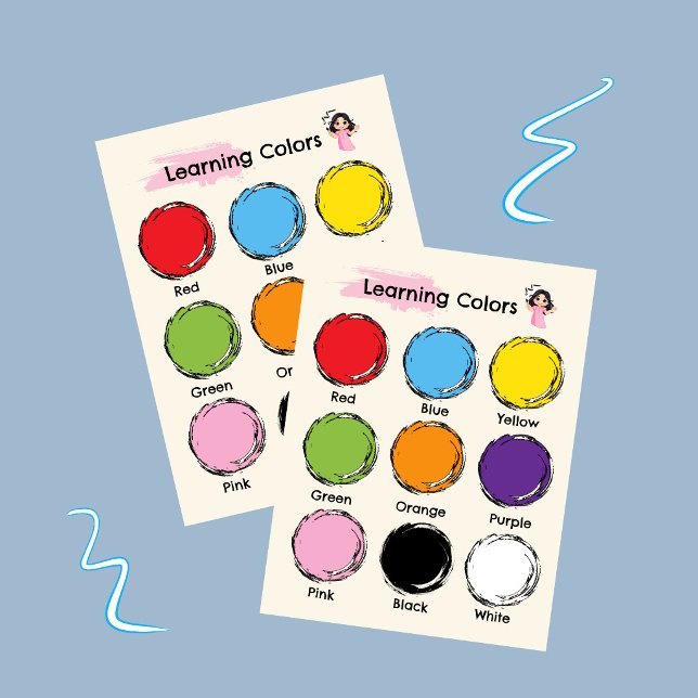 Affiche éducative pour apprendre les couleurs (Créateur téléchargé)
