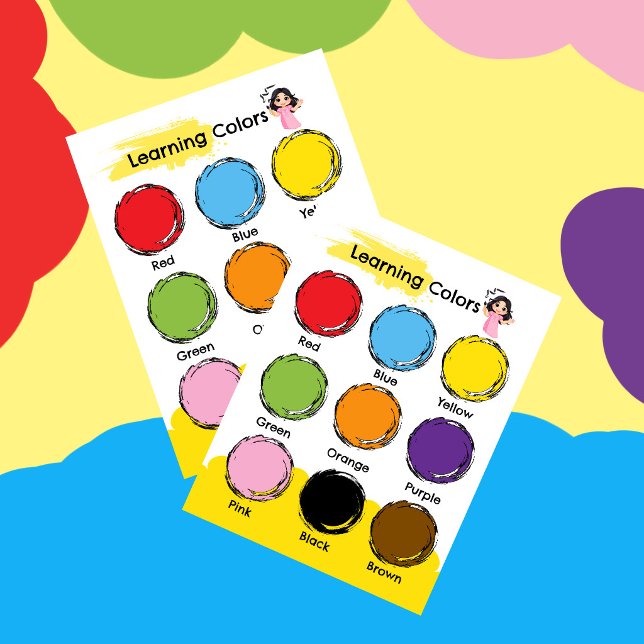 Affiche éducative pour apprendre les couleurs (Créateur téléchargé)