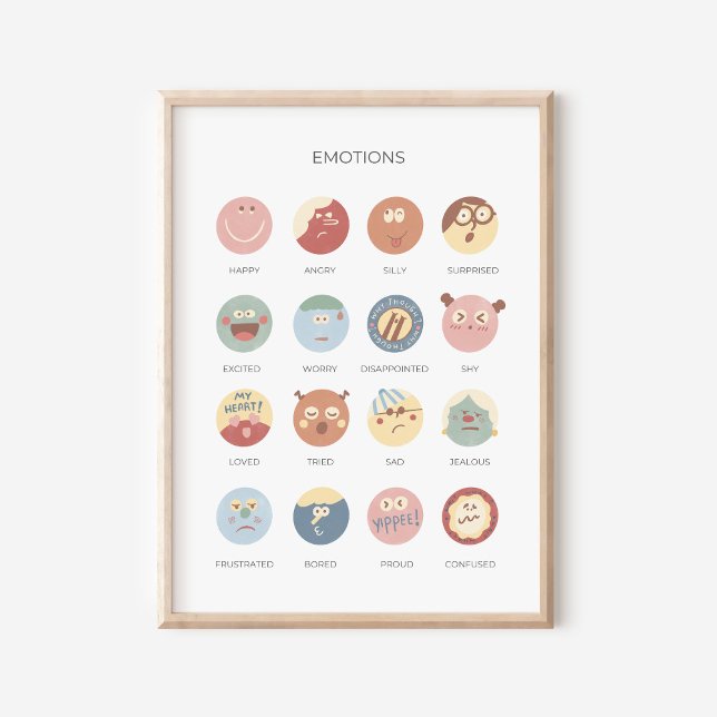 Affiche éducative Rainbow Emotions (Créateur téléchargé)