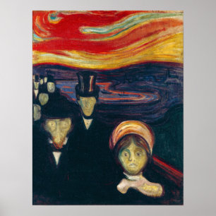 Affiche Edvard Munch - Anxiété