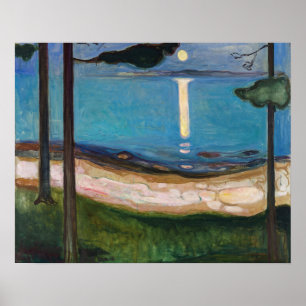 Affiche Edvard Munch - Clair de lune