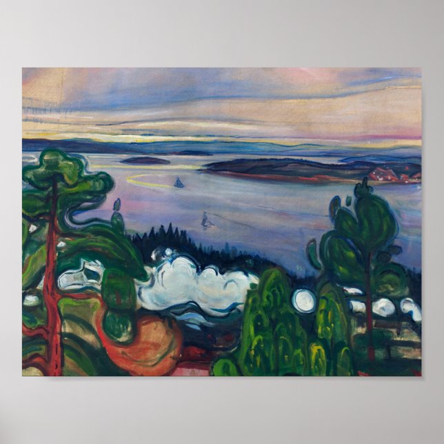 Affiche Edvard Munch - Fumée de train (Devant)