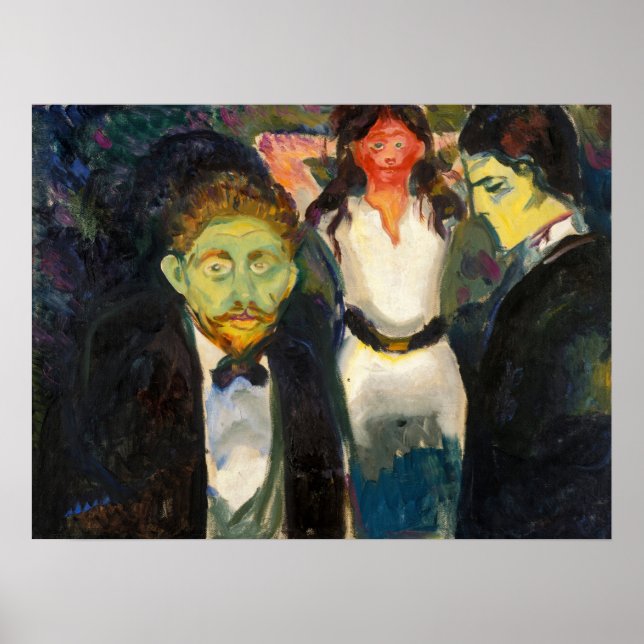 Affiche Edvard Munch - Jalousie (Devant)
