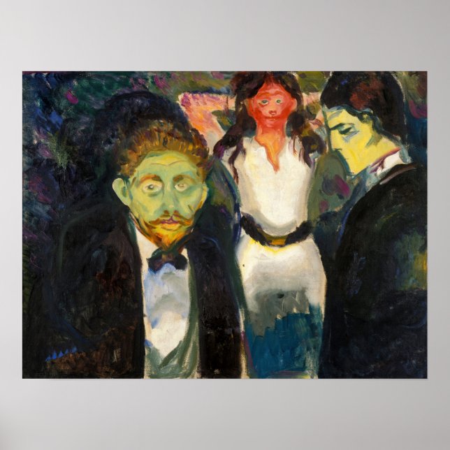 Affiche Edvard Munch - Jealousy (Devant)