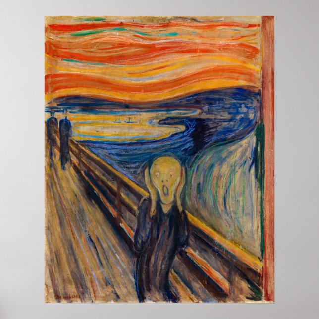 Affiche Edvard Munch - Le Cri 1893 (Devant)