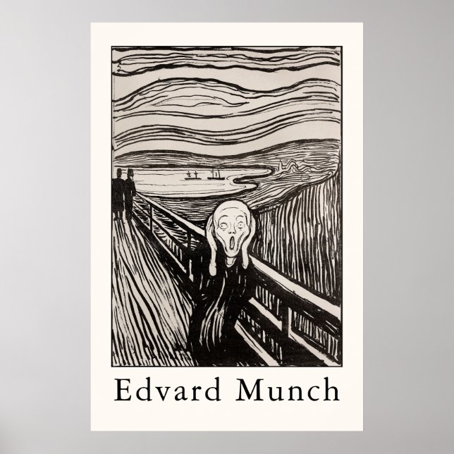 Affiche Edvard Munch – Le Cri (1895) (Devant)