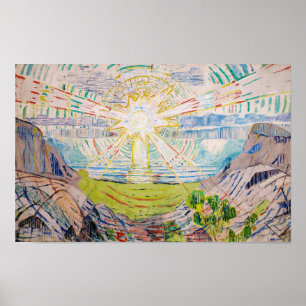 Affiche Edvard Munch - Le Soleil 1910