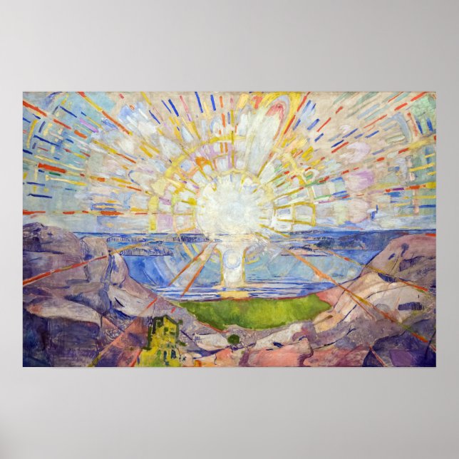 Affiche Edvard Munch - Le Soleil 1911 (Devant)