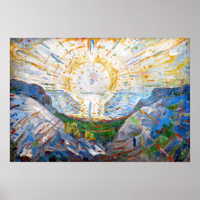 Affiche Edvard Munch - Le Soleil 1912 (Devant)