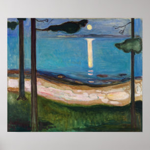 Affiche Edvard Munch - Lune