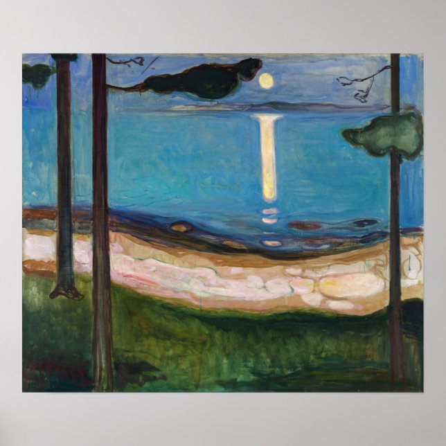 Affiche Edvard Munch - Lune (Devant)