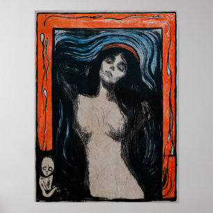 Affiche Edvard Munch - Madonna Lithographie
