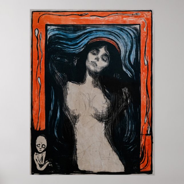 Affiche Edvard Munch - Madonna Lithographie (Devant)