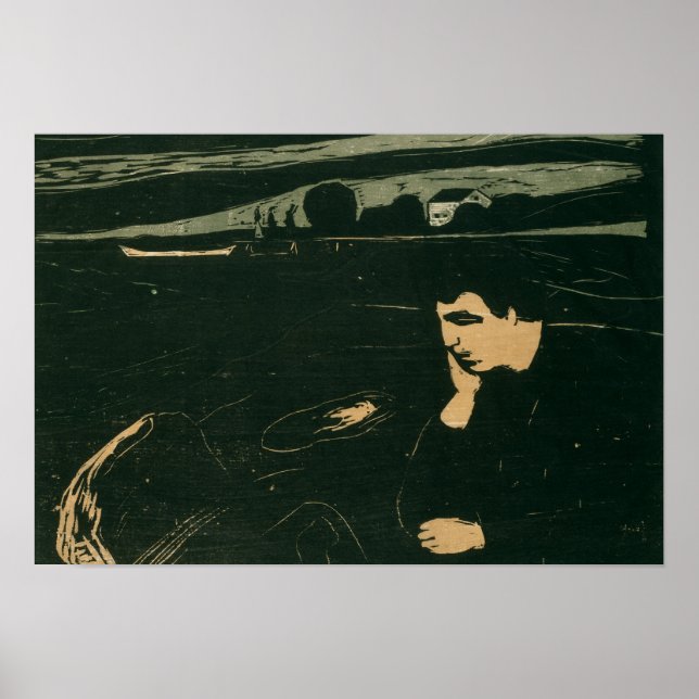 Affiche Edvard Munch - Melancholy III (Devant)