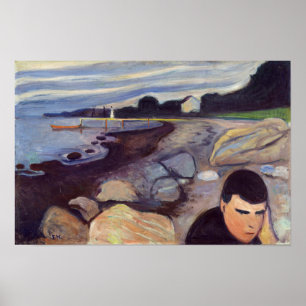 Affiche Edvard Munch - Mélancolie