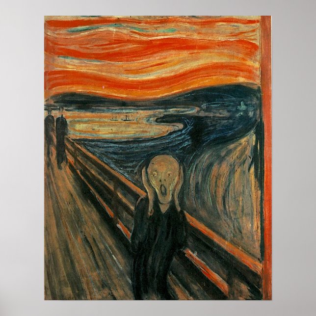 Affiche Edvard Munch Peinture The Scream (Skrik) 1893 (Devant)