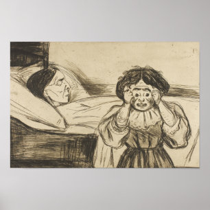 Affiche Edvard Munch - The Dead Mother and Her Child