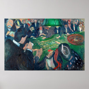 Affiche Edvard Munch - The Roulette Table in Monte Carlo