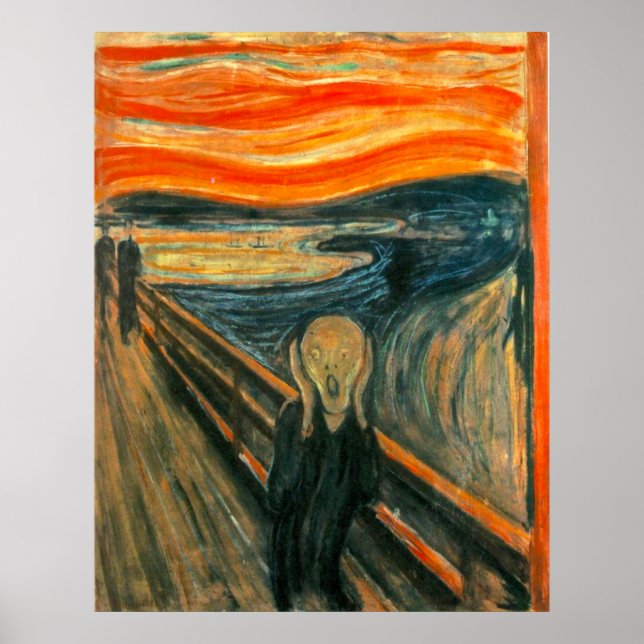 Affiche EDVARD MUNCH - The scream 1893 (Devant)