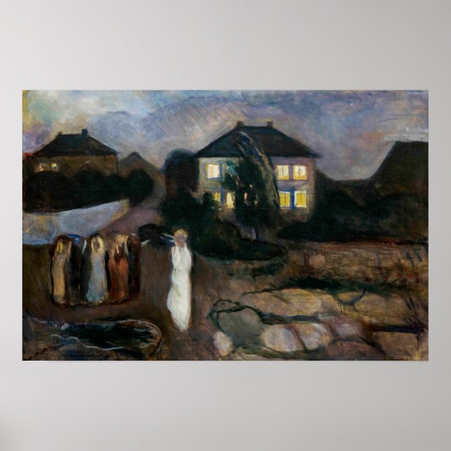 Affiche Edvard Munch - The Storm (Devant)