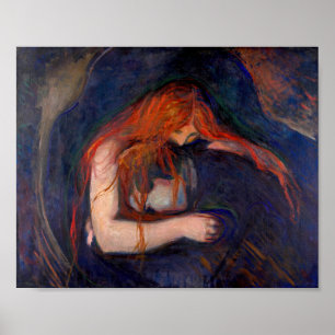 Affiche Edvard Munch - Vampire / Amour et Douleur