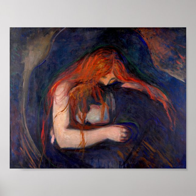 Affiche Edvard Munch - Vampire / Amour et Douleur (Devant)