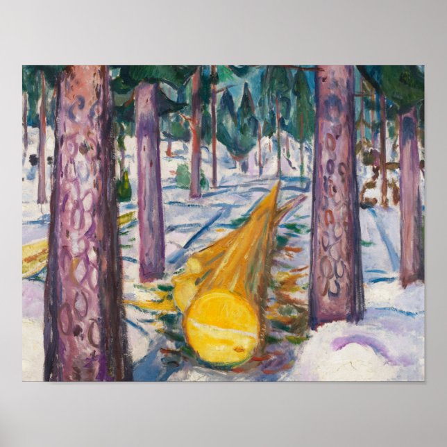 Affiche Edvard Munch's The Yellow Log (Devant)