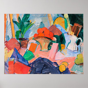 Affiche Edvard Weie, Still Life with Oranges in a Basket,