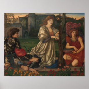 Affiche Edward Burne-Jones - La chanson de l'amour