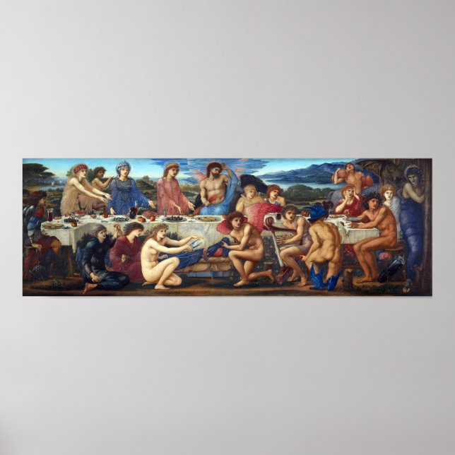 Affiche Edward Burne-Jones La fête de Peleus (Devant)
