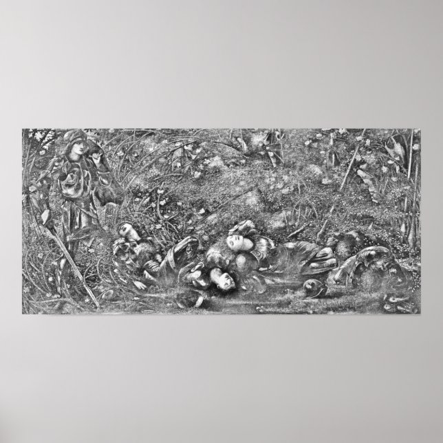 Affiche Edward Burne-Jones Le Bois De Bribe (Devant)