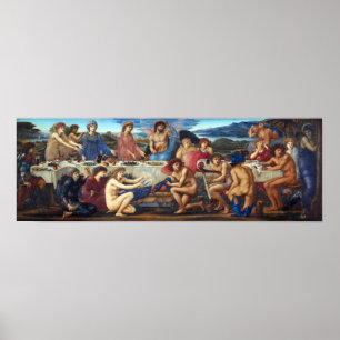 Affiche Edward Burne-Jones le festin de Peleus