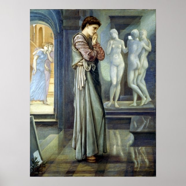 Affiche Edward Burne-Jones Pygmalion (Devant)