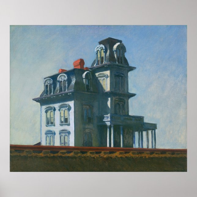 Affiche Edward Hopper House par le chemin de fer (Devant)