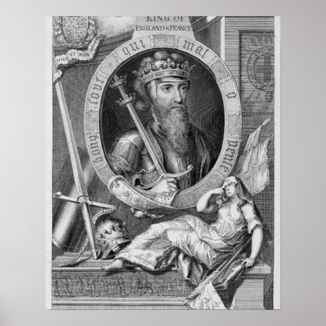Affiche Edward III (1312-137), roi d'Angleterre de 1327, a (Devant)