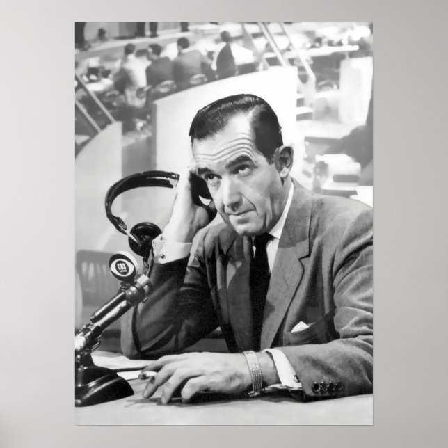 AFFICHE EDWARD R. MURROW CBS 1956 (Devant)