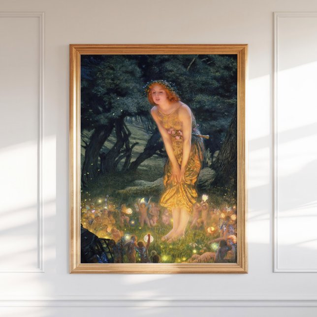 Affiche Edward Robert Hughes Peinture de la nuit du milieu (Créateur téléchargé)