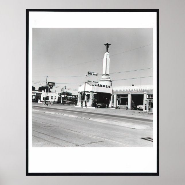 Affiche Edward Ruscha - Conoco - Shamrock, Texas (de la s (Devant)