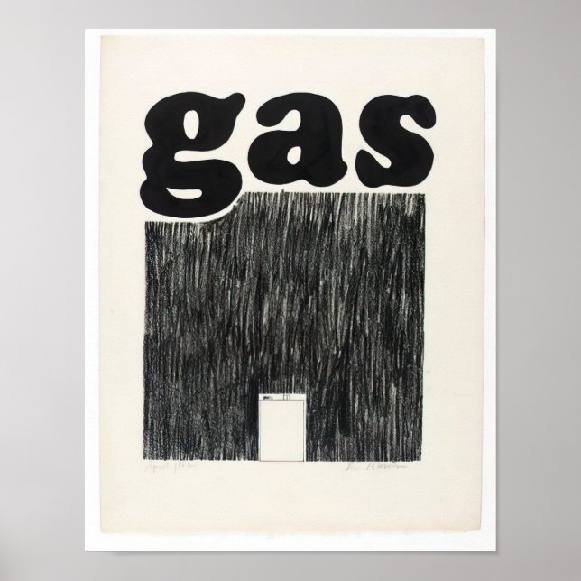 Affiche Edward Ruscha - Gaz - 1962 (Devant)