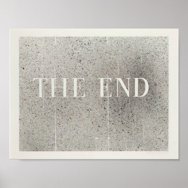 Affiche Edward Ruscha - La Fin #60 - 2005 (Devant)