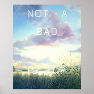 Affiche Edward Ruscha - Not A Bad World, Is It - 1984