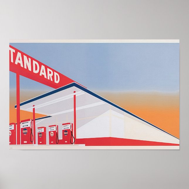 Affiche Edward Ruscha - Station Standard - 1966 (Devant)